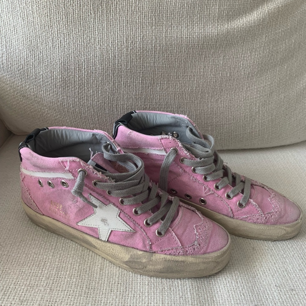 Golden Goose - Mid Star - Pink Canvas - Size 36 - Never worn